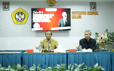 Prof. Mahfud MD Paparkan Penegakan Hukum dan Implikasinya pada Kehidupan Sosial Ekonomi di Indonesia di Unmer Malang