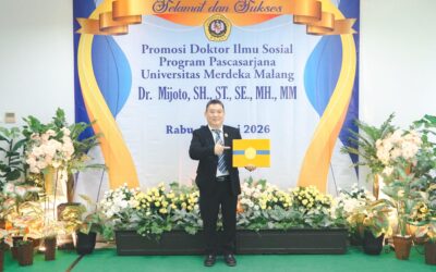 Promovendus Mijoto Raih Gelar Doktor Ilmu Sosial UNMER Malang dengan Predikat Sangat Memuaskan